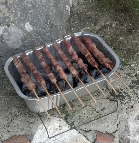 mini barbecue per arrosticini fai da te