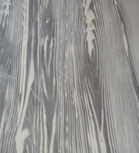 effetto finto legno con tampone in gomma